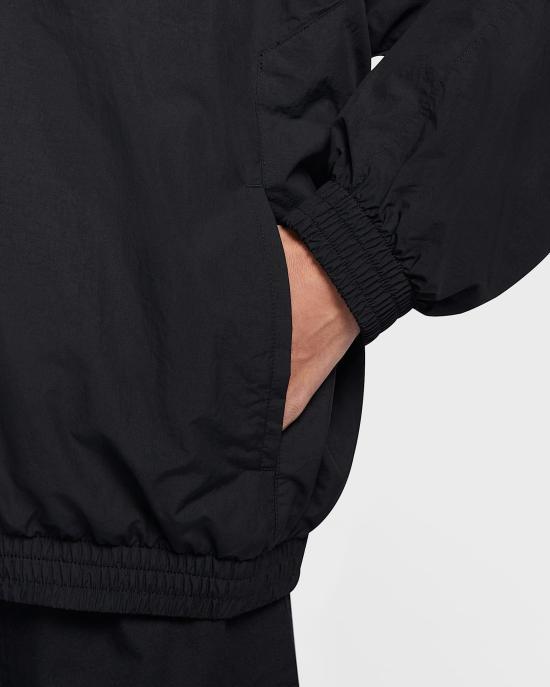 Nike Men's Jacket Black Zip-Up Lightweight Jacket