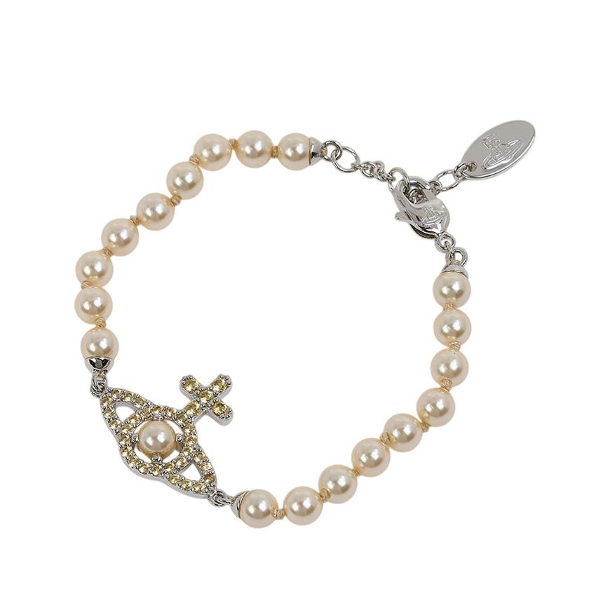 Vivienne Westwood Olympia Pearl Bracelet for Women 6103007R P643