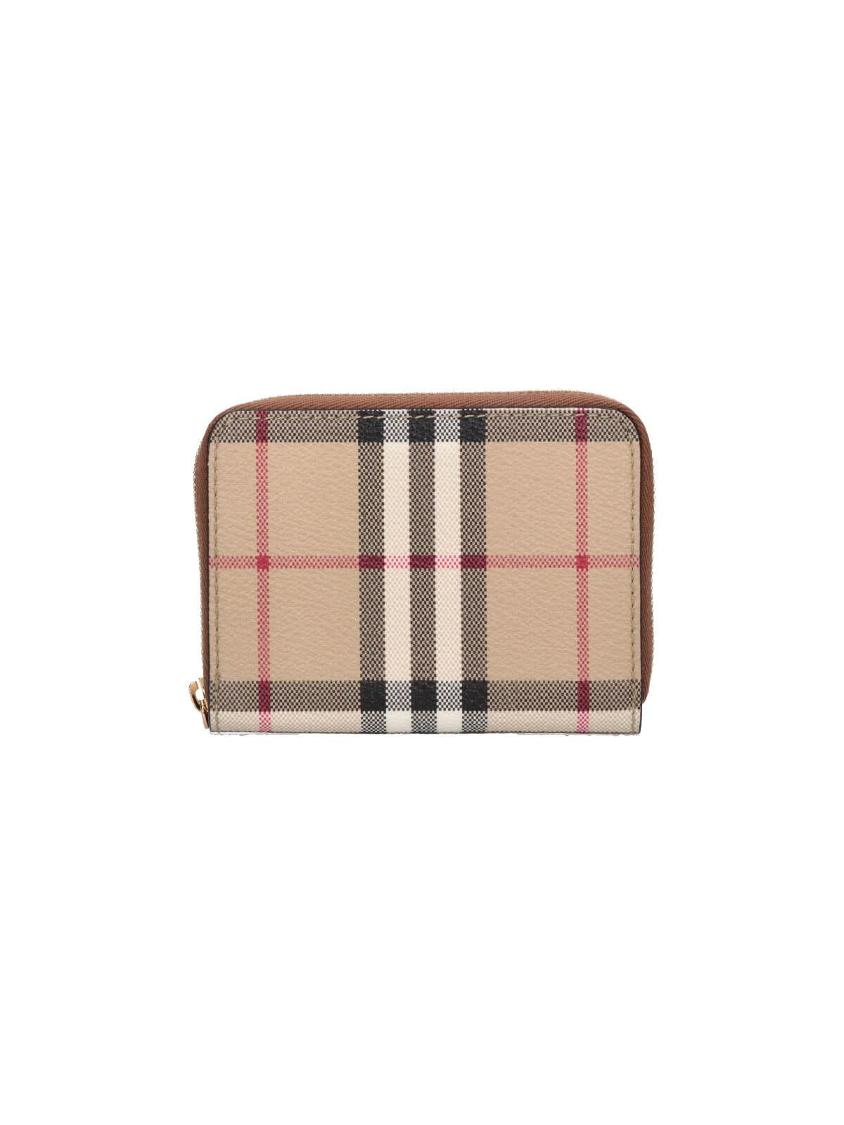 BURBERRY Leather Long Wallet
