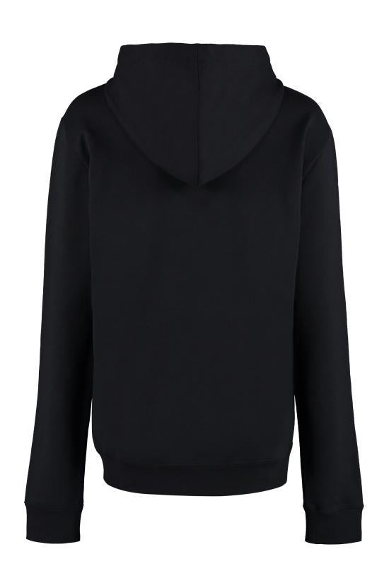 Saint Laurent Black Pullover Hoodie Sweatshirt Women’s Cotton
