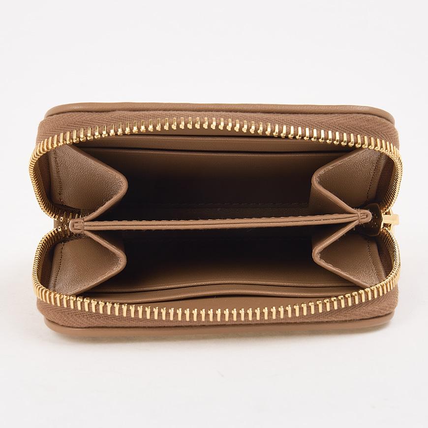 Miu Miu Matelassé Leather Coin Card Holder Pink Women’s Wallet