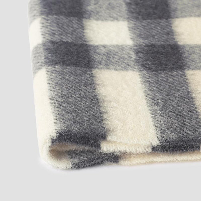 BURBERRY Giant Check Cashmere Scarf Stone