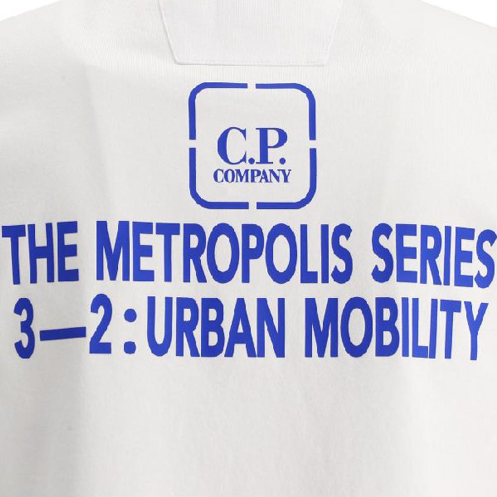 CP Company Merceri zed Jersey Metropolis Series Short Sleeve T-Shirt White
