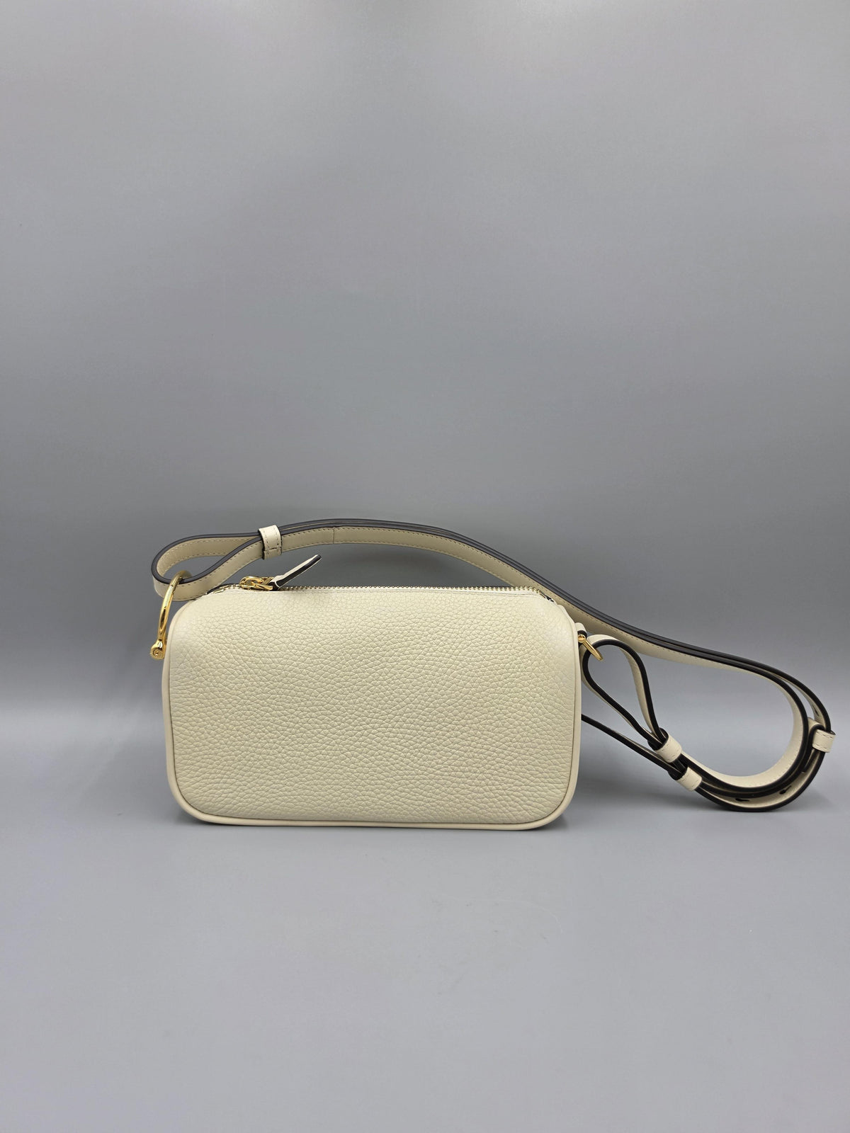 GUCCI Half Horsebit Mini Shoulder Bag Ivory Crossbody Bag 860784