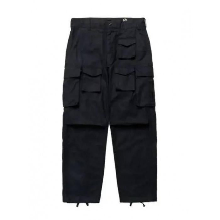 Engineered Garments Black Brushed Cotton FA Pants A Classic 24F1F016 PS317 BZ007