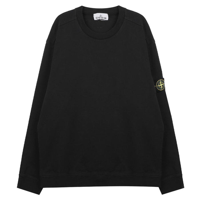 STONE ISLAND Crewneck Sweatshirt Black Men’s Cotton Pullover