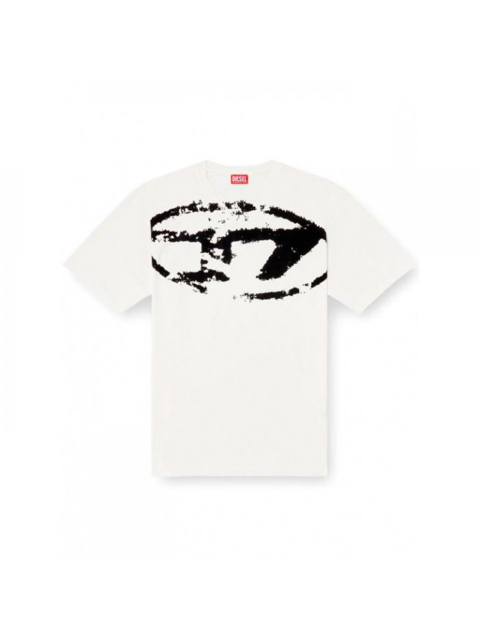 DIESEL T-Boxt N14 Short Sleeve T-Shirt White Cotton