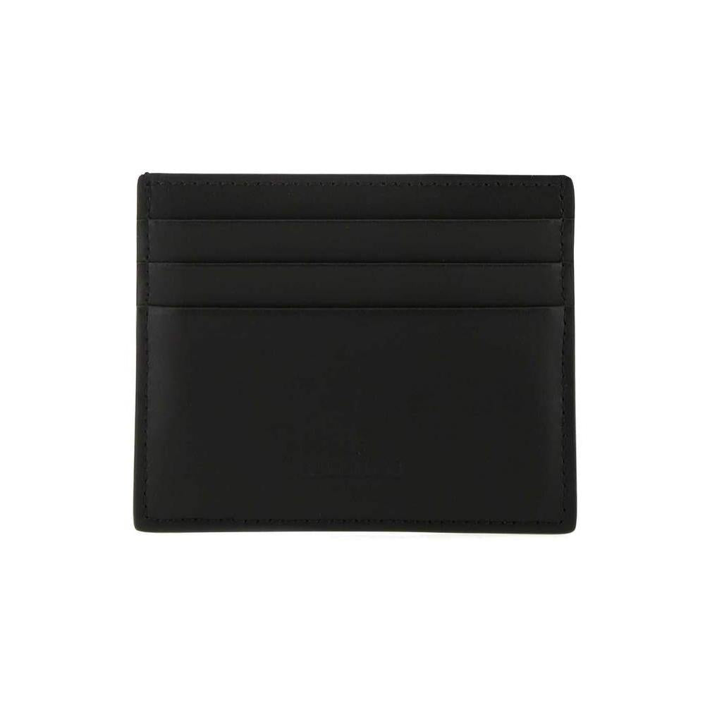 VALENTINO VLTN Logo Black Leather Card Holder XY2P0S49 LVN 0NO