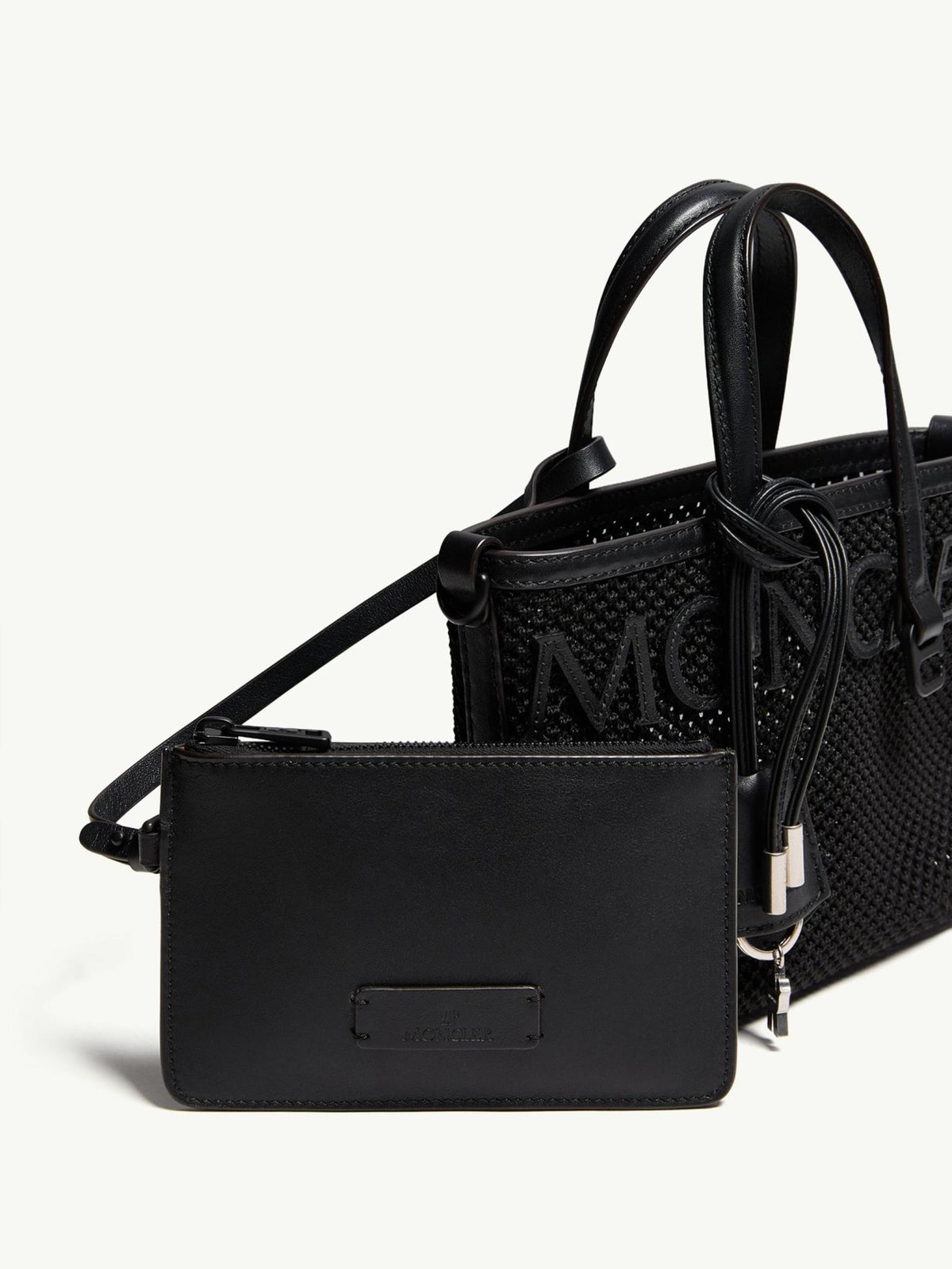Moncler Black Nylon Tote Bag