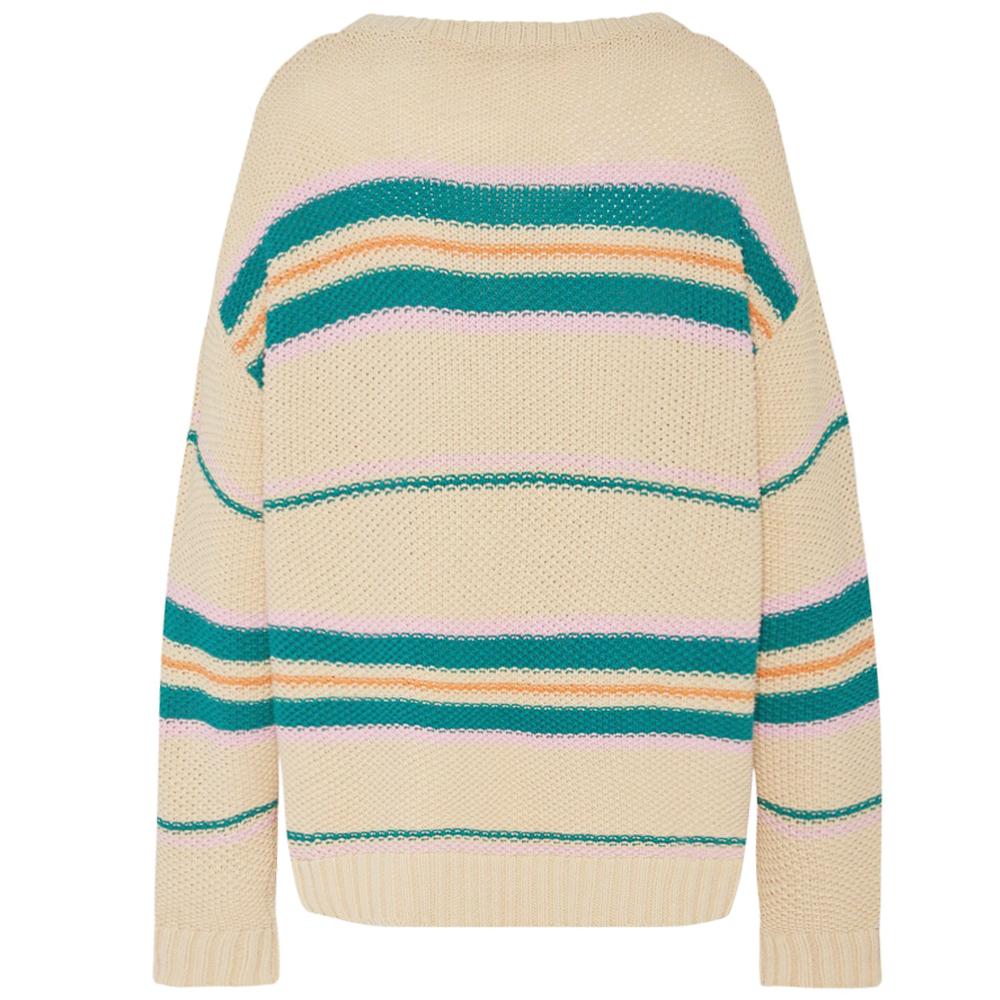 Max Mara Angus Logo Crewneck Knit Sweater Multi Color 2515361211 001