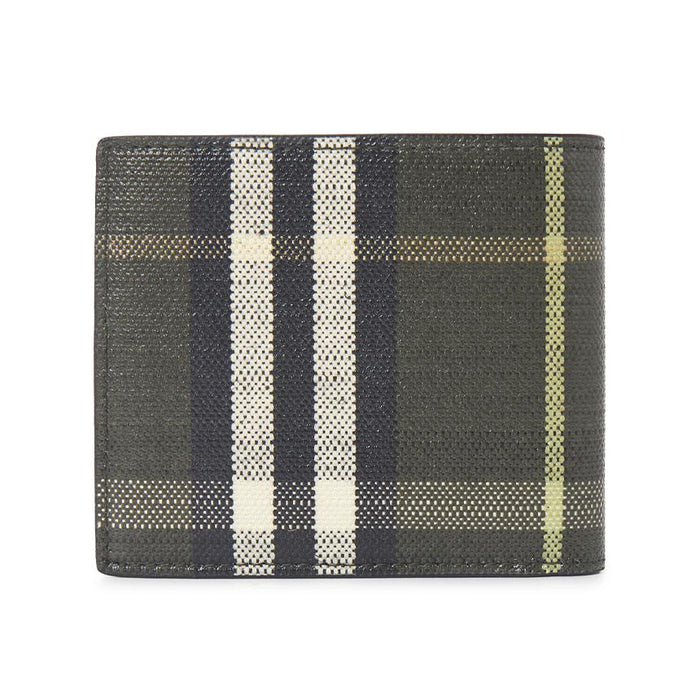 BURBERRY Check Leather Men’s Bifold Wallet 8118838