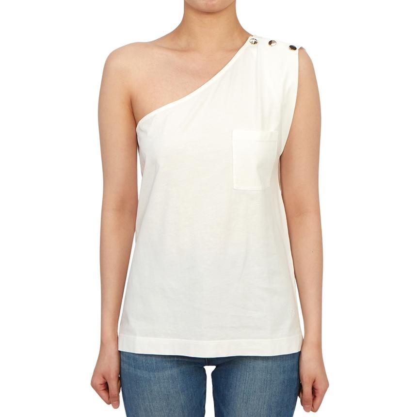 Vanessa Bruno Sleeveless Shirt Women White Cotton Top