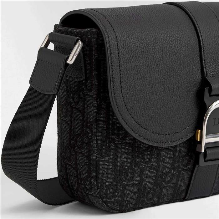 DIOR Saddle Heritage Flap Strap Crossbody Bag