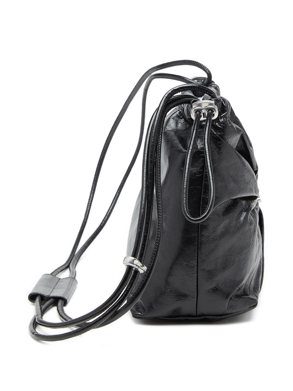 DIESEL Black Leather Shoulder Bag