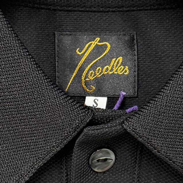 NEEDLES Butterfly Embroidered Poly Pique Short Sleeve Polo Shirt QV352 C
