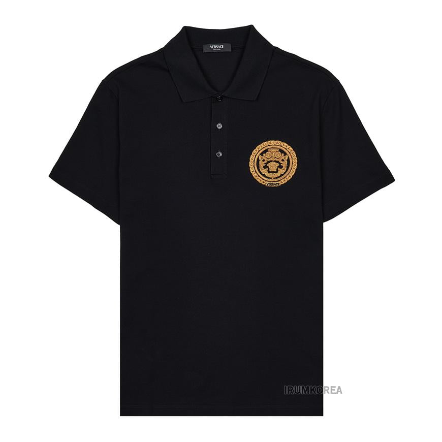 Versace Men’s Chain Crest T-Shirt 1013906 1A13413 1B000
