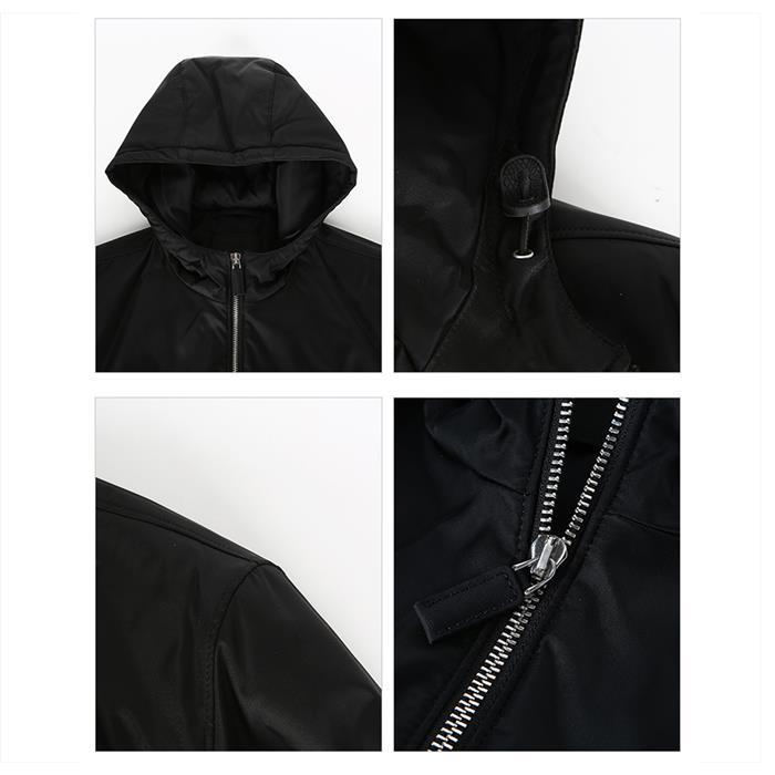 PRADA Logo Re-Nylon Hooded Jacket Black Men’s