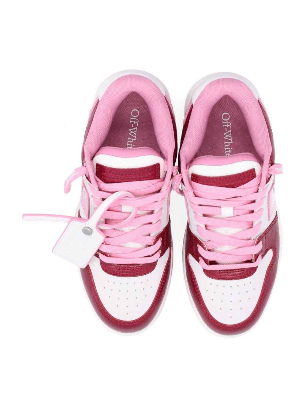 OFF WHITE Pink/White Low-Top Sneakers