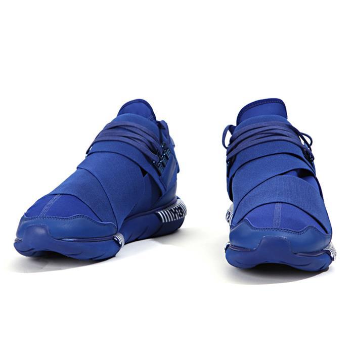 Y-3 Blue/White Adidas Collab Kwasa High Running Sneakers