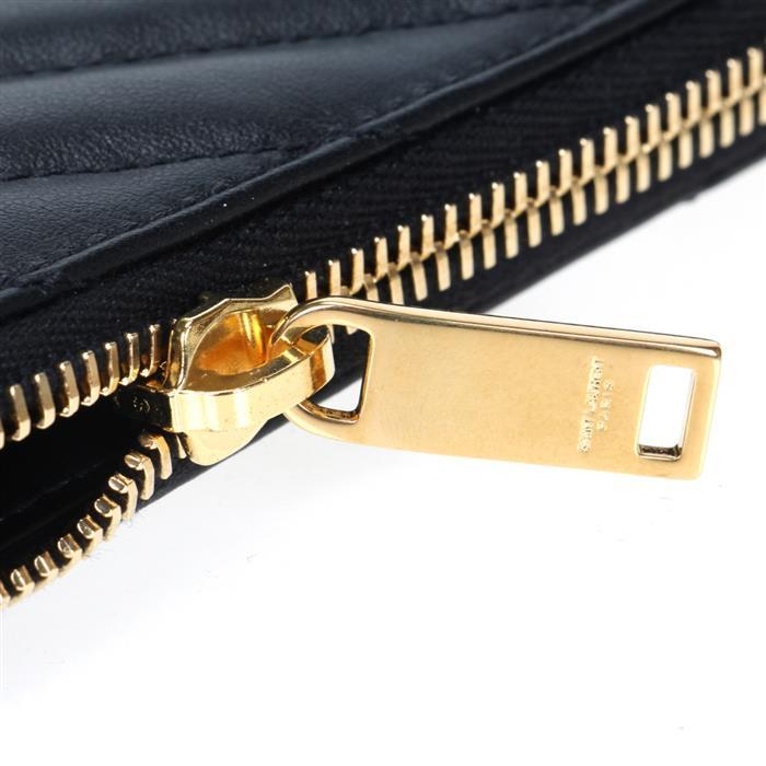 Saint Laurent Monogram Leather Clutch Bag Black