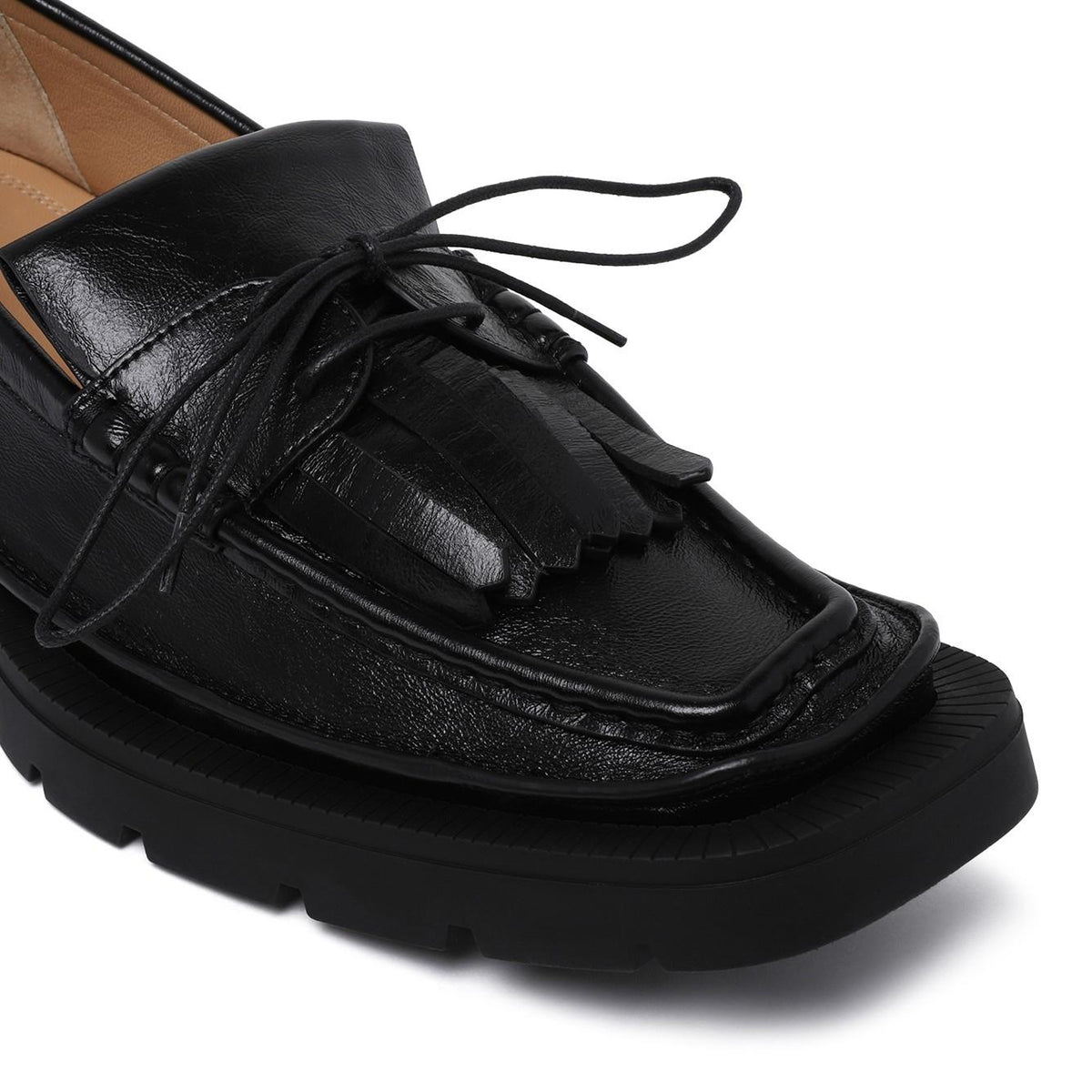 Maison Margiela Black Leather Loafers