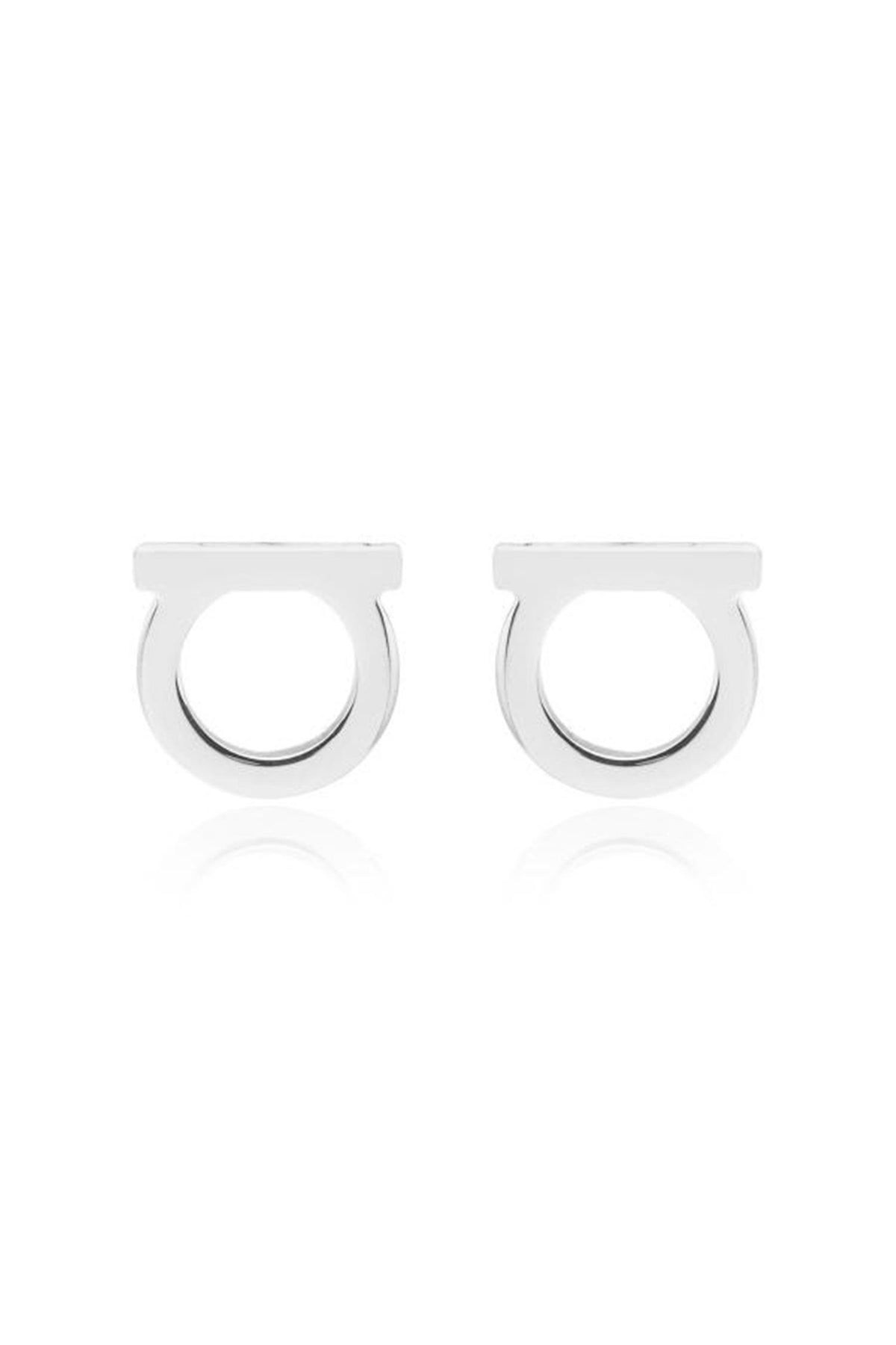 Ferragamo Gold-Tone Logo Drop Earrings for Women