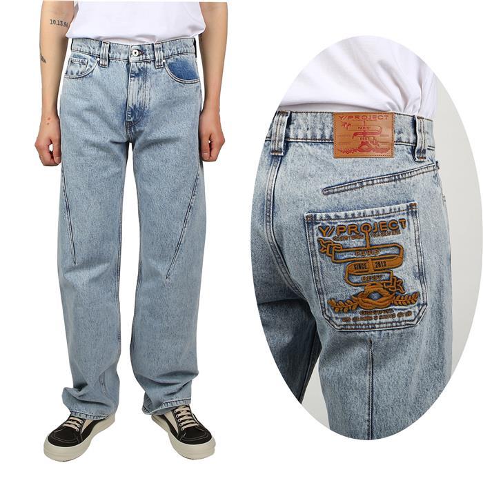 Y PROJECT Marie Denim Jeans for Men JEAN44S24 LIGHT ICE