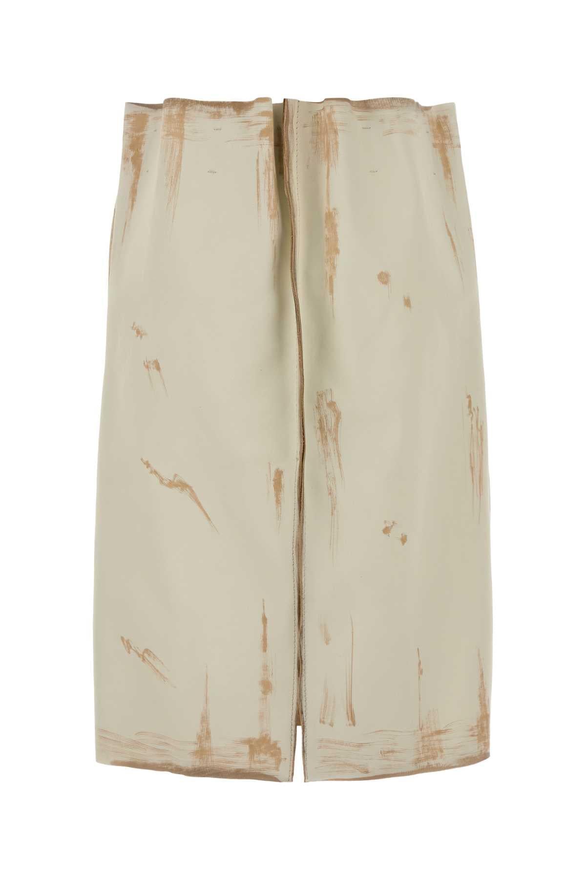 PRADA Black Wool Blend Midi Skirt