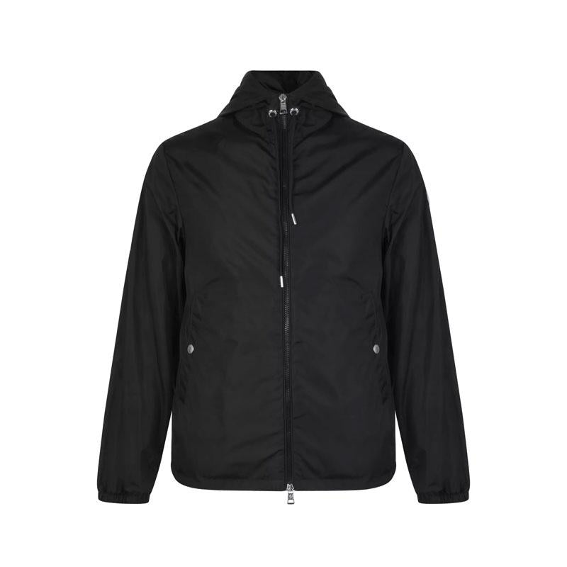 Moncler Black Grimpeur Hooded Windbreaker Jacket