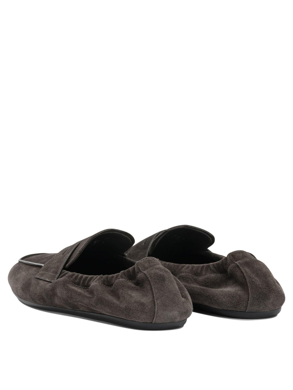 PRADA Black Leather Slip-On Loafer for Men