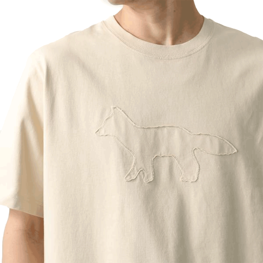 Maison Kitsune Craft Fox Graphic Short Sleeve T-Shirt OM00121 KJ0118 P205