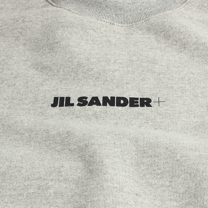 JIL SANDER Men's Oversized Logo Sweatshirt Gray J47GU0001 052