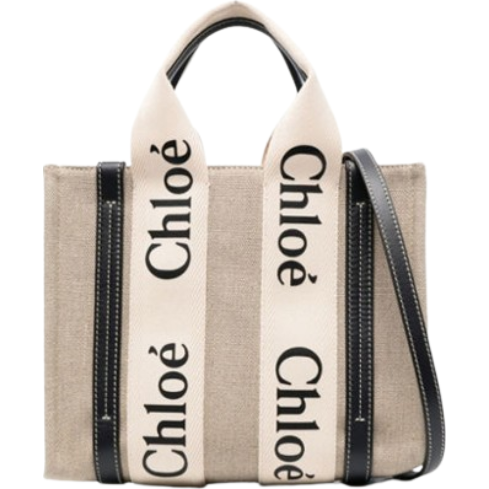 Chloe Woody Small Tote Navy Shoulder Bag CHC22AS397I26 91J