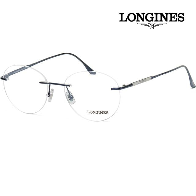 LONGINES Rimless Round Eyeglasses Frame Unisex Luxury Accessory LG5002H 090