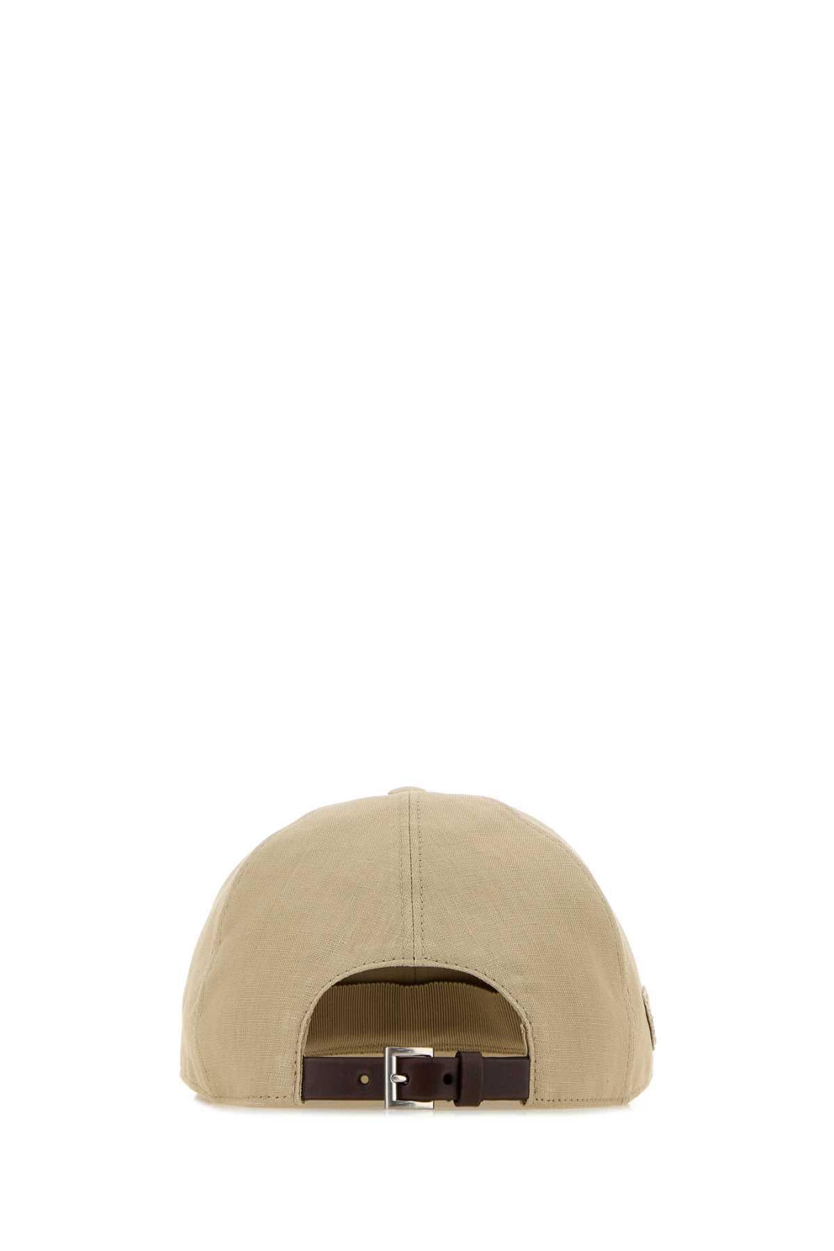 PRADA Black Cotton Logo Baseball Cap