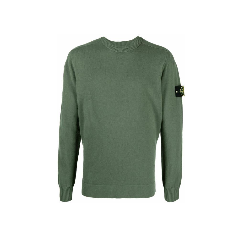 STONE ISLAND Wappen Patch Knit Sweater Khaki 7515508A1 V0055