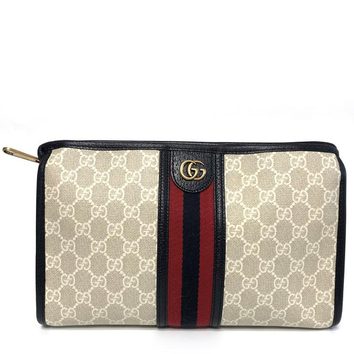 GUCCI Ophidia GG Canvas Black Limited Edition Clutch Bag