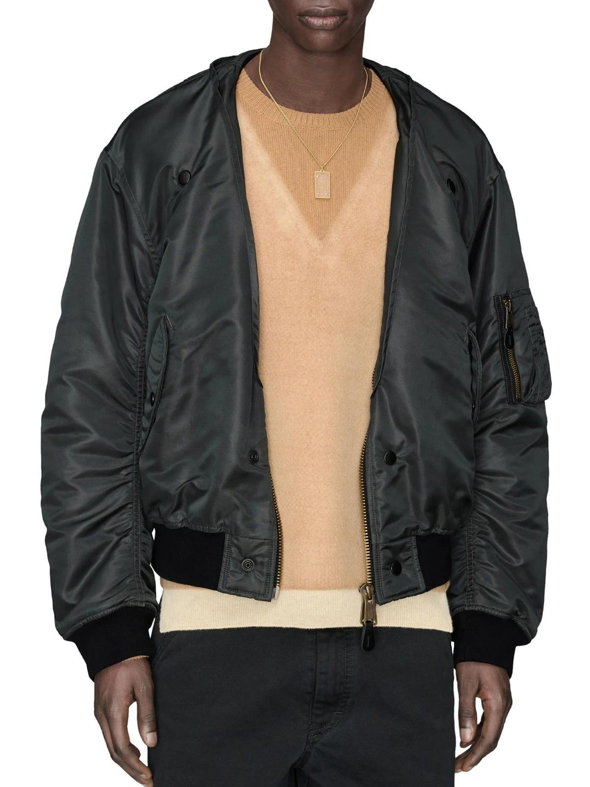 Maison Margiela Dark Grey Bomber Jacket for Men