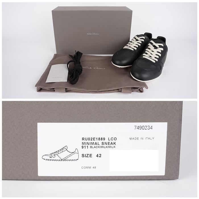 Rick Owens Concordian Minimal Sneakers Low Top Men’s RU02E1889 LCO 911