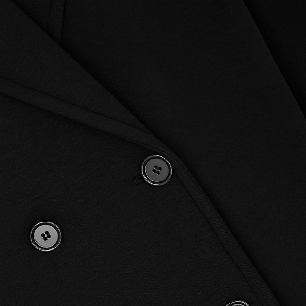 Max Mara ZURCA Neoprene Black Coat 2399010131 002