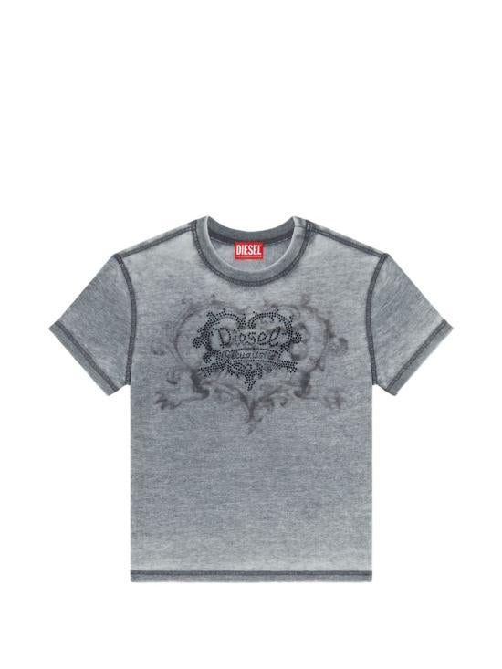 DIESEL Short Sleeve T-Shirt White Women’s Cotton Top