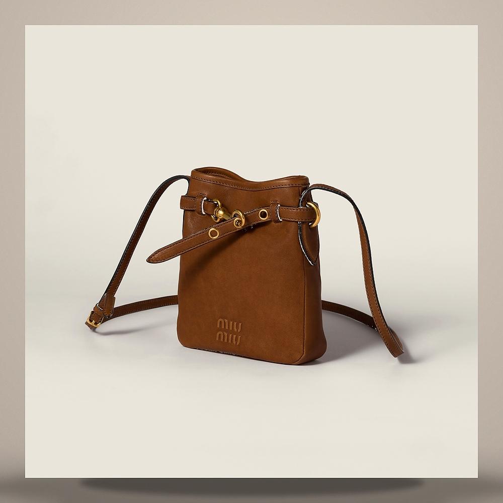 Miu Miu Nappa Leather Pouch 5NR461 AEFX F0316