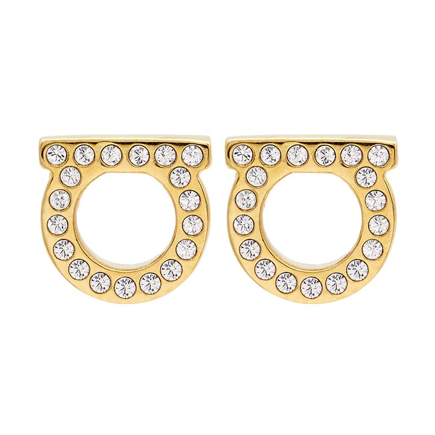 Ferragamo Gancini Crystal Small Women's Earrings 0123 001 0696576