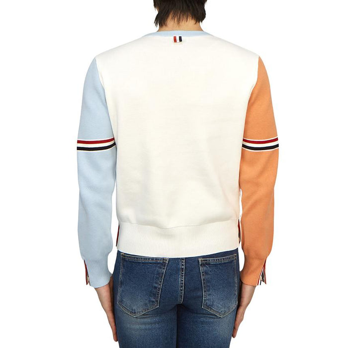 THOM BROWNE Men’s Wool Crewneck Sweater Gray