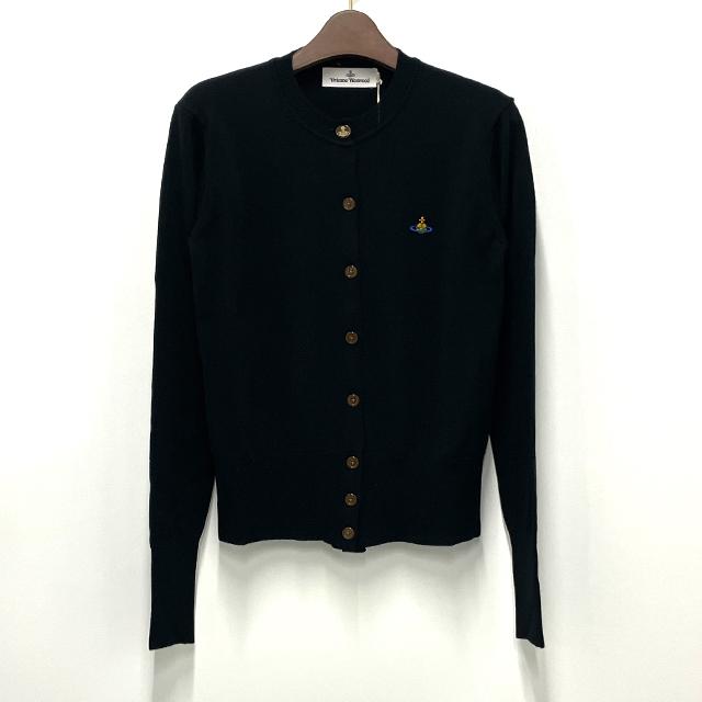 Vivienne Westwood BEA Logo Knit Cardigan Black