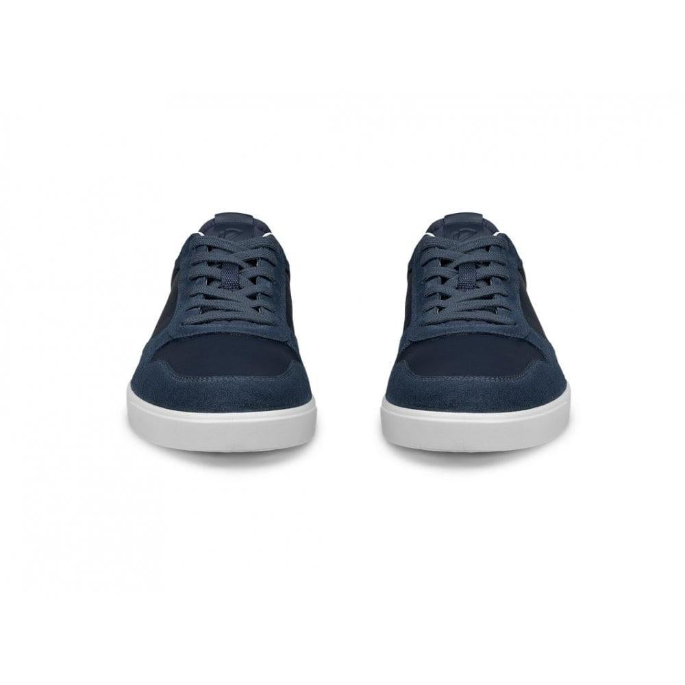 ecco Street Lite Men’s Low-Top Leather Sneakers Navy