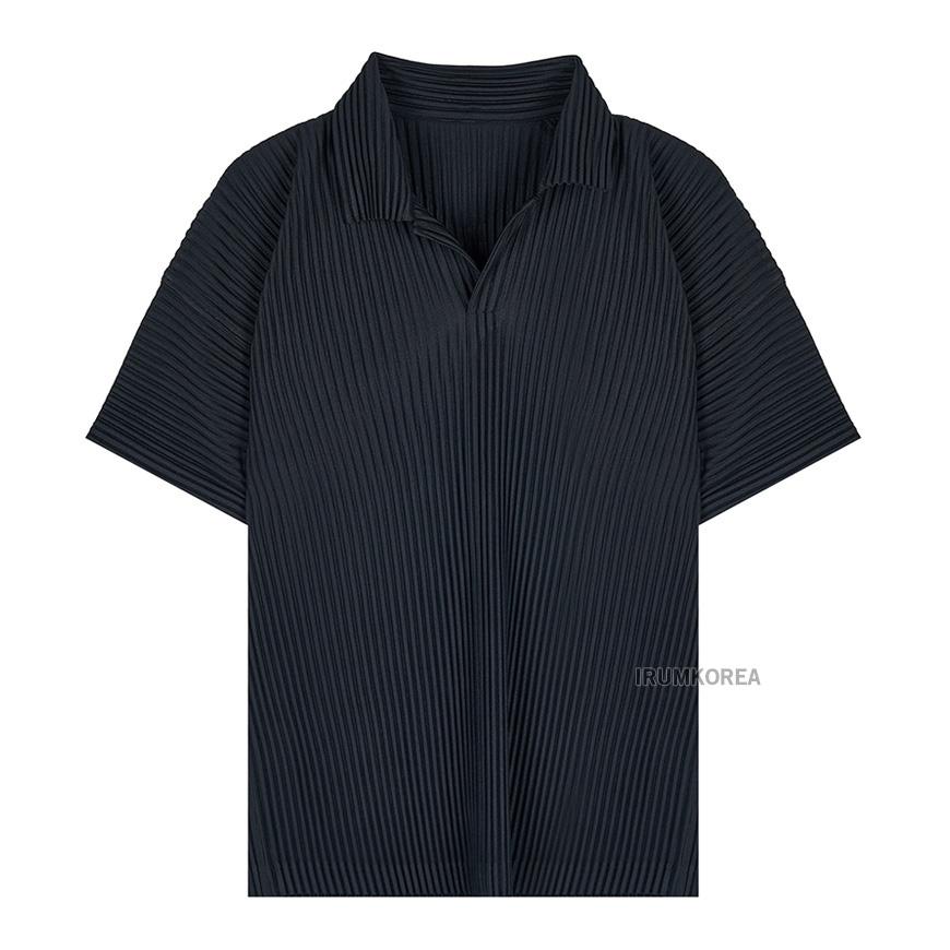 Issey Miyake Homme Plissé Men’s Pleated Polo T-Shirt HP58JM530 15