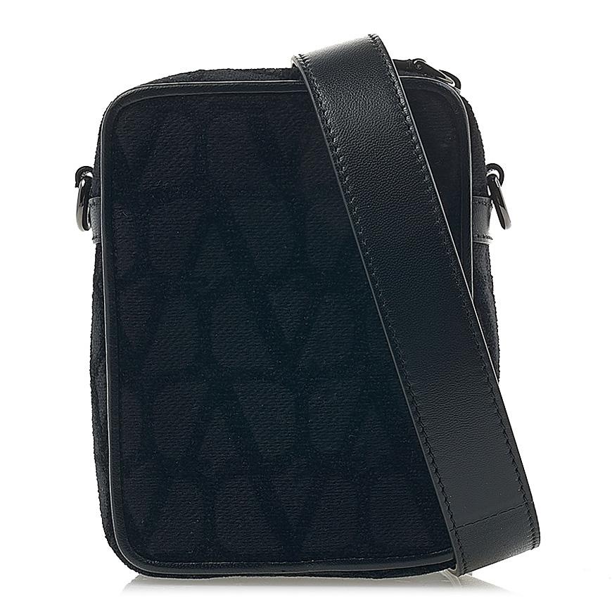 VALENTINO Iconography V Logo Crossbody Bag Black Unisex