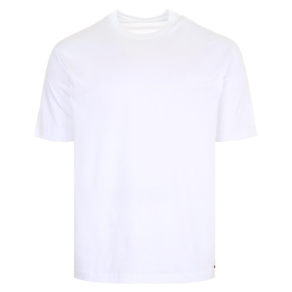 Kiton Milano White Short Sleeve T-Shirt 24SS UMC023 WHITE