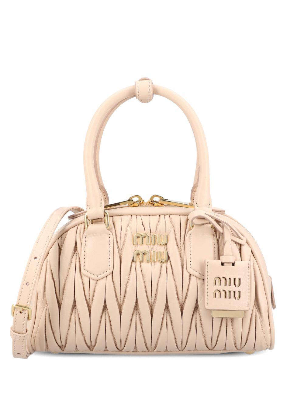 Miu Miu Pink Leather Shoulder Bag